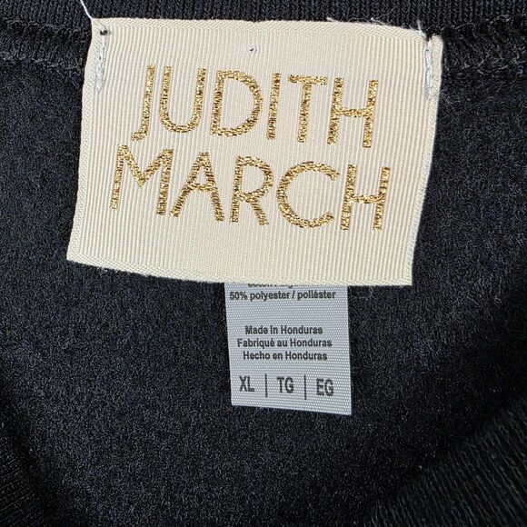Judith March Black Sweatshirt DEADY Crewneck Size XL - Picture 5 of 10